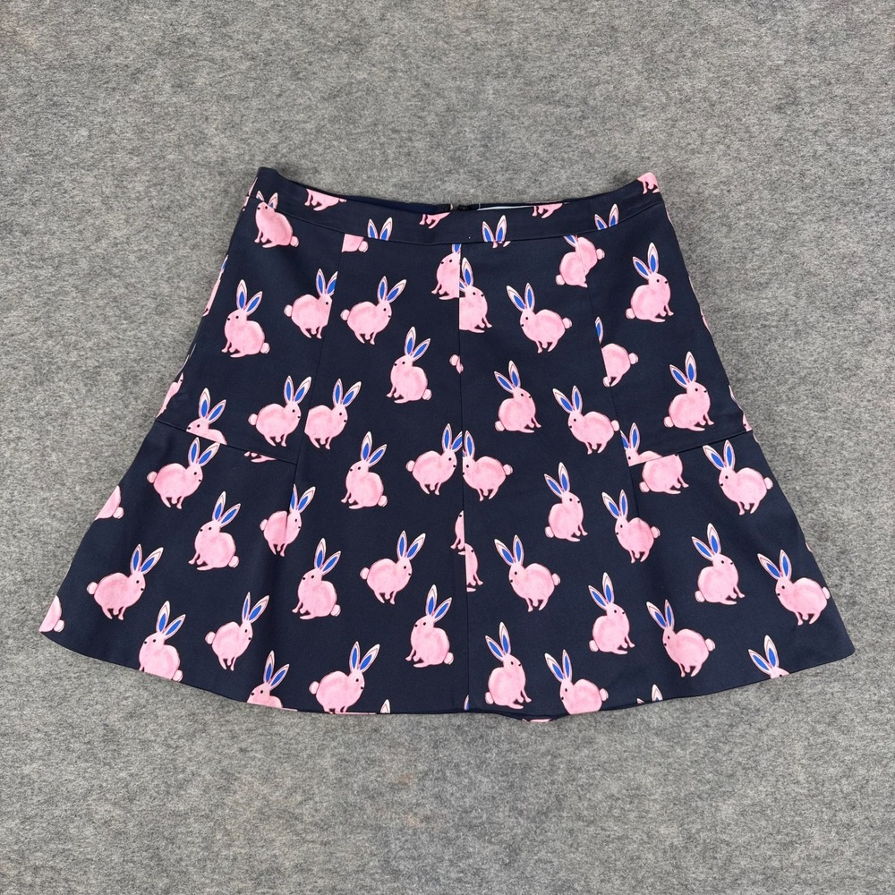 Draper James Bonnie Bunny Mini Skirt Cotton Stretch Easter Navy Womens 2